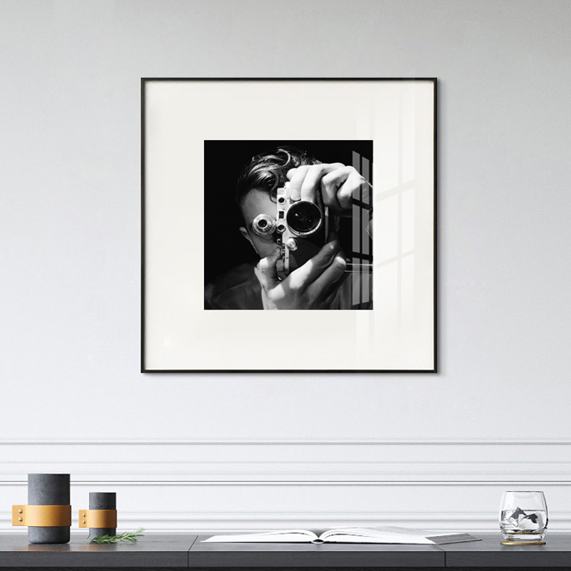 추상 포스터 완 하이 엔드 카메라 블랙 화이트 캔버스 회화 포스터, 프린트 현대 벽 아트 그림 거실 홈 데코